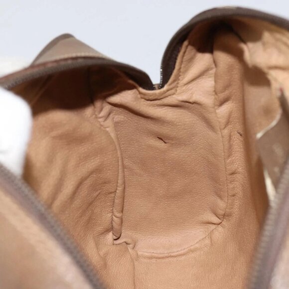 GUCCI GG Canvas Web Sherry Line Shoulder Bag PVC Leather Beige Red Auth 146142 - Picture 12 of 16